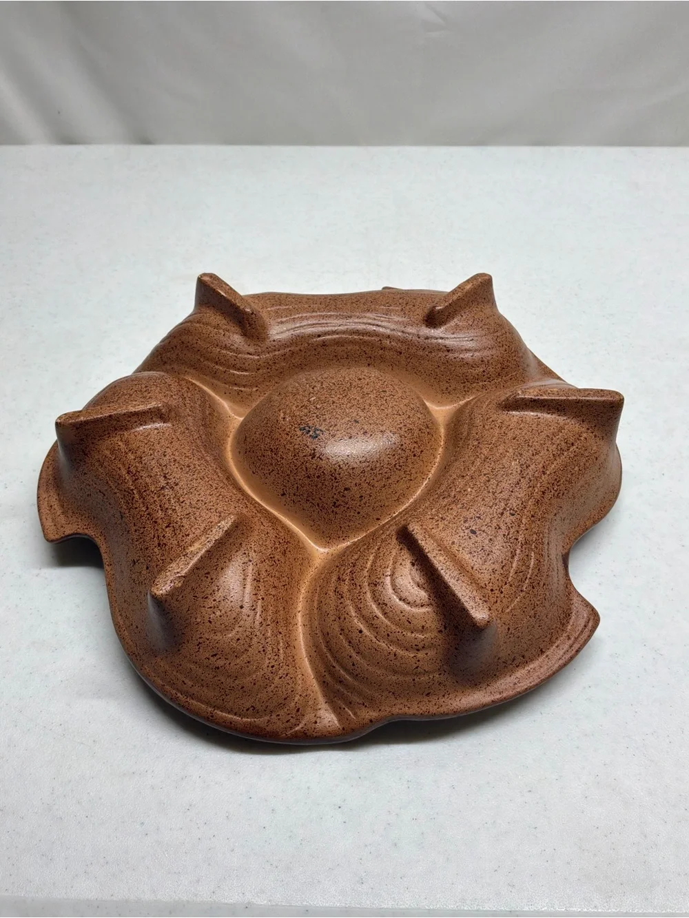 Vintage California Original U.S.A. Pottery Brown Bowl/Chip and Dip